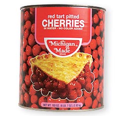 Hart Brand Pitted Red Cherries Can Label WR Roach Grand Rapids Michigan 