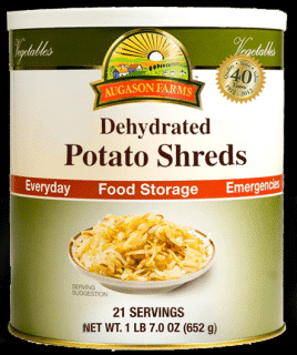 Augason Farms - Dehydrated Potato Shreds #10 Can 23 oz