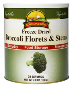 Freeze Dried Broccoli Florets & Stems #10 Can 7 oz FREE SHIPPING