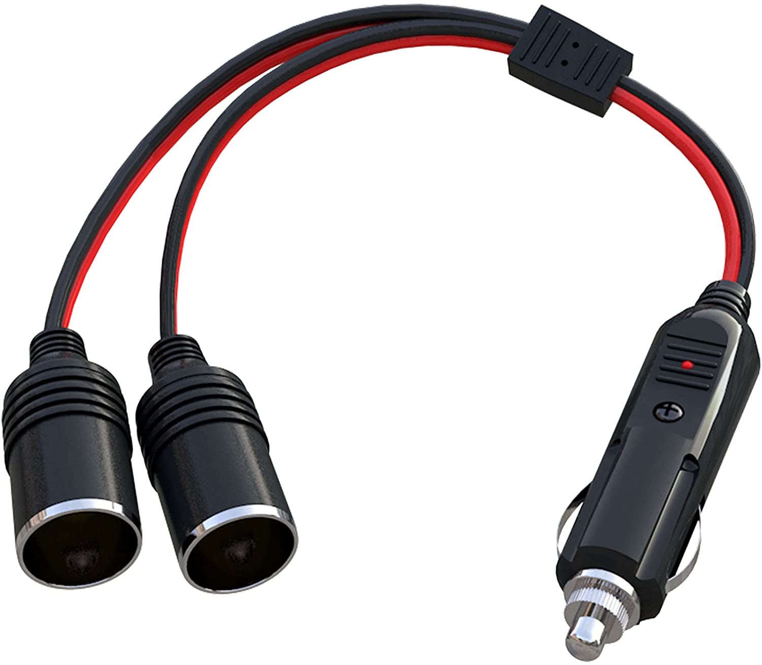 2-socket Splitter Car Cigarette Lighter Power Adapter 1 To 2/3-way