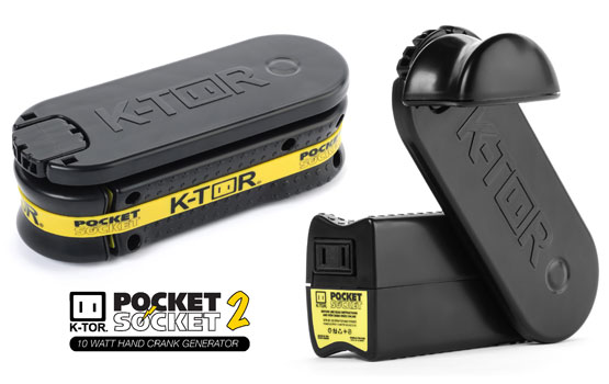 K-Tor 20 watt Pedal power generator and 1 amp USB Pocket Socket  bundled 