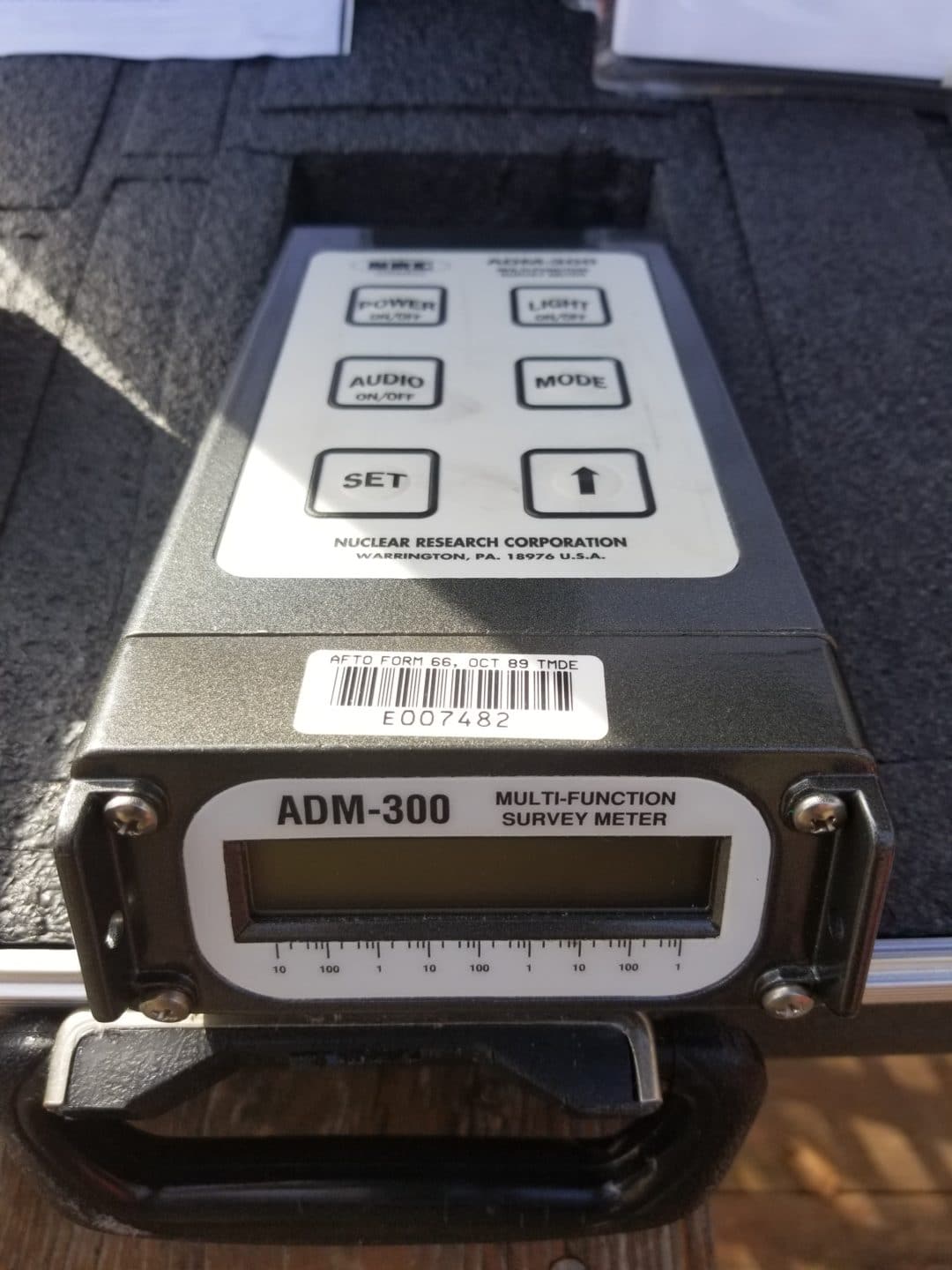 radiac geiger counter survey function canberra multi adm nrc 300a radiation multifunction test
