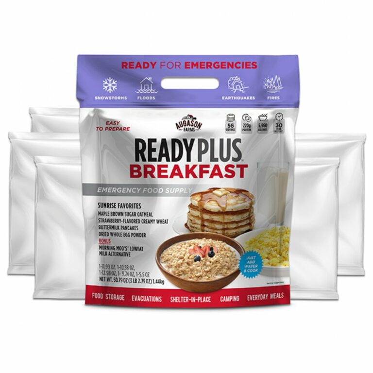 Augason Farms Ready Plus Breakfast Emergency Food Supply Pouches