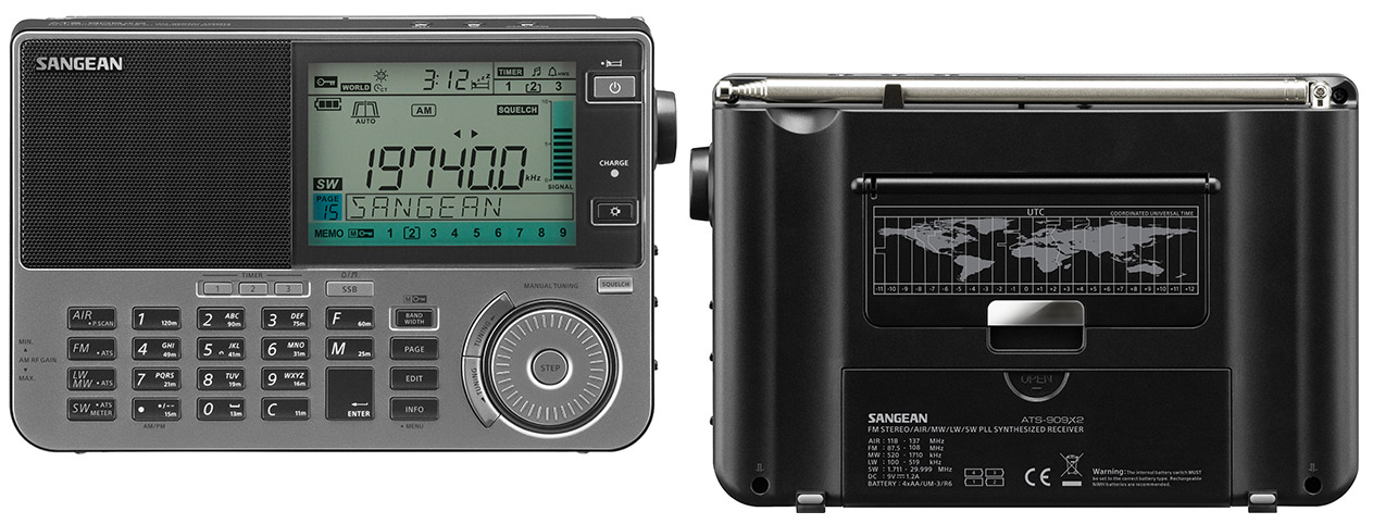 Sangean ATS-909X2 The Ultimate FM / SW / MW/ LW/ Air / Multi-Band Receiver