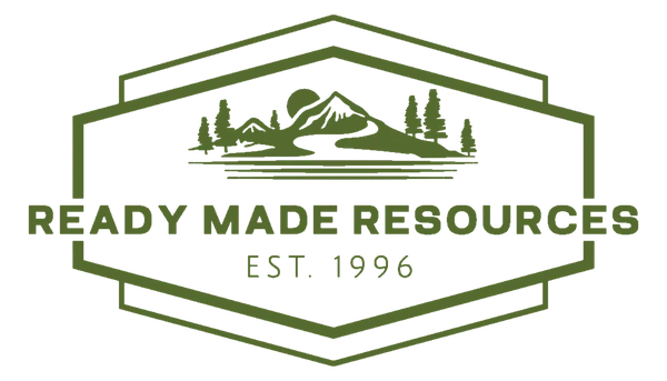 Ready Made Resources logo, established 1996