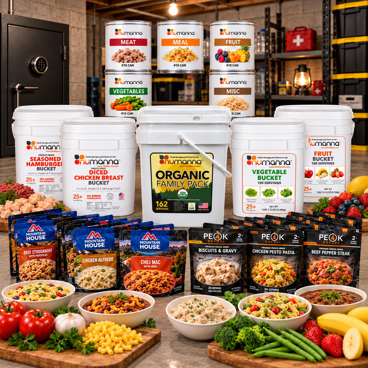 Organic Basic 2 Food Kit (1 Person 1 Month) Satisfaction Upgrade (ULTRA) - ORGANIC