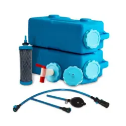 Version 1.1 AquaBrick Water Purification System, 2 Containers & Spigot