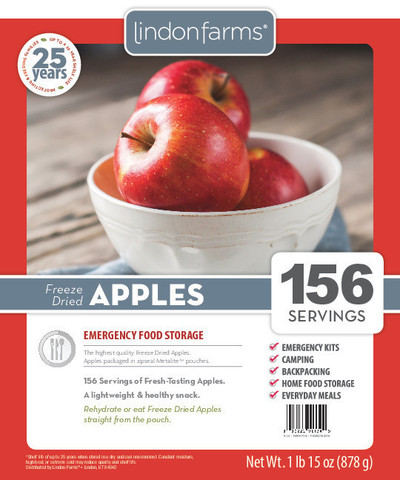 Freeze Dried Apples (156 Servings)